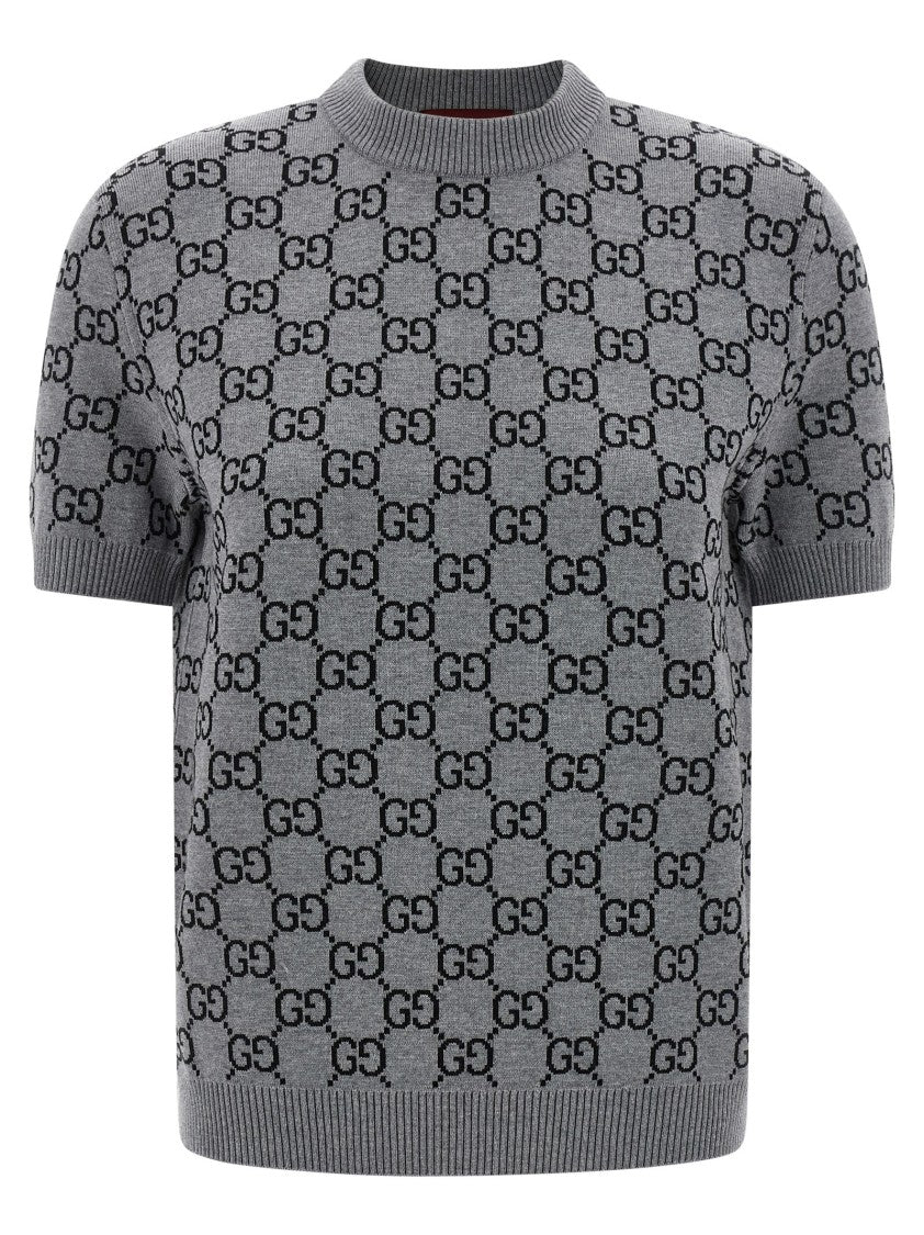 Gucci Reversible Sweater Gg Jacquard