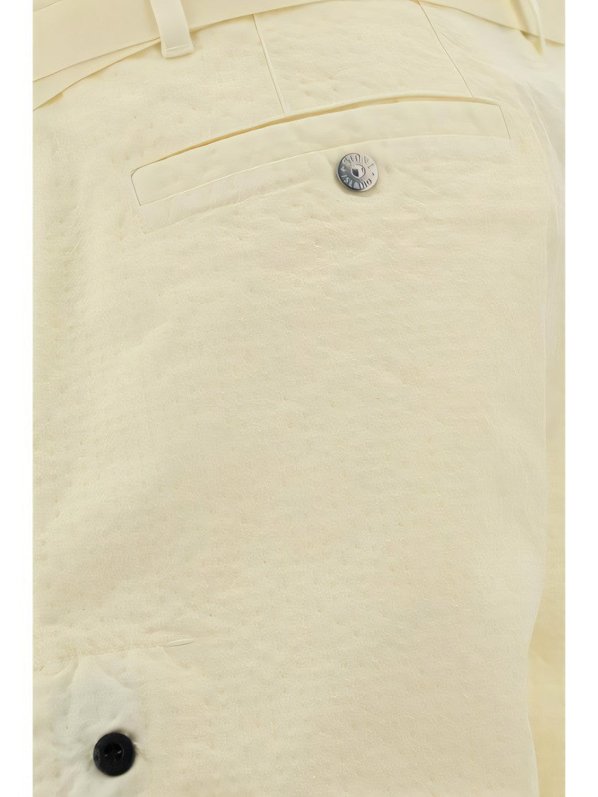 Stone Island Relaxed Fit Shorts With Textured Finish