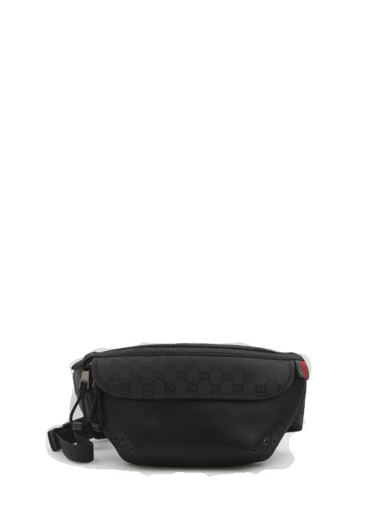 Gucci Textured Nylon Gg Belt Bag