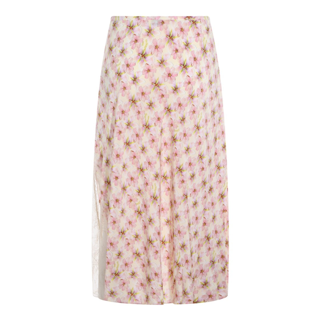 Zadig & Voltaire Midi-Length Floral Skirt With Translucent Fabric