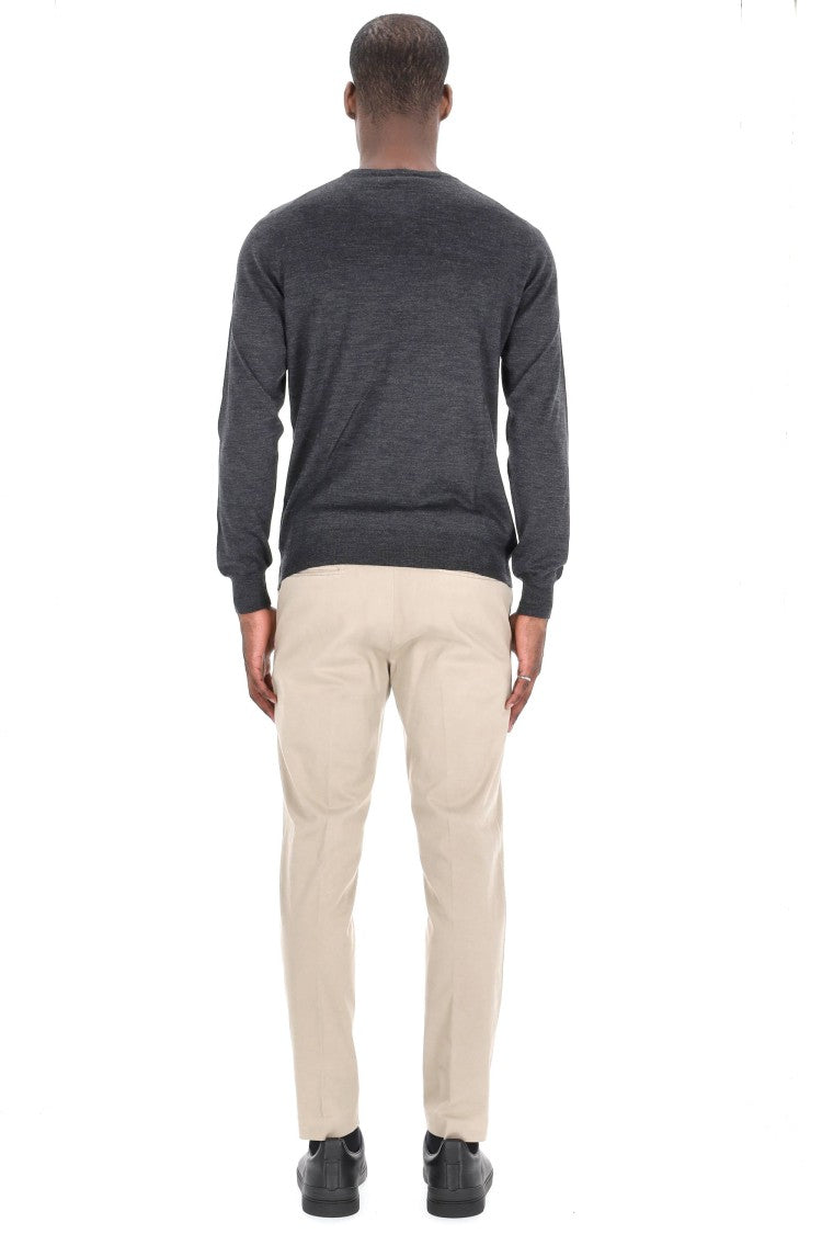 Barba Cashmere And Silk Crewneck Sweater