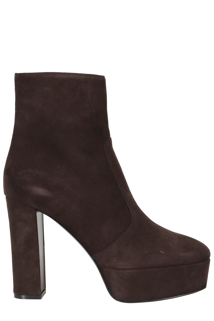 Roberto Festa Varissa Side-Zip Suede High-Heel Ankle Boots