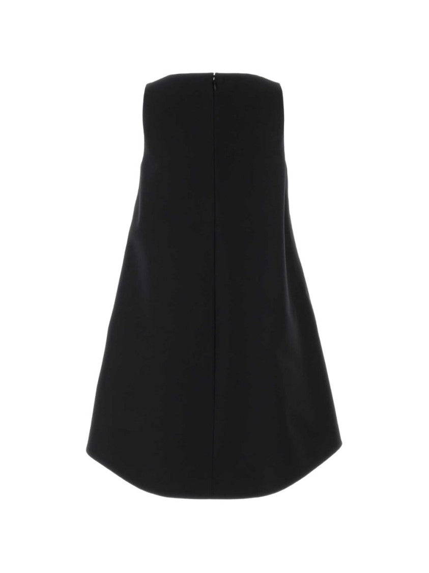 Balenciaga Sleeveless Round Neckline A-Line Dress