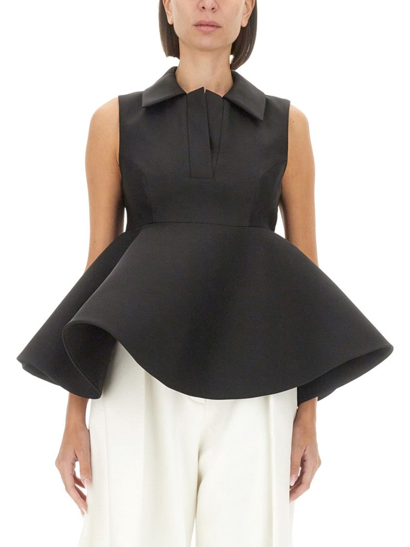 Jacquemus Structured Peplum Top