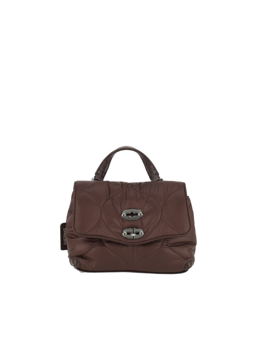 Zanellato Srl Brown Lunaria Quilted Leather Shoulder Bag