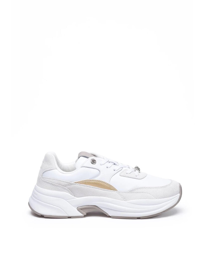 Tommy Hilfiger White Beige Chunky Runner Sneakers