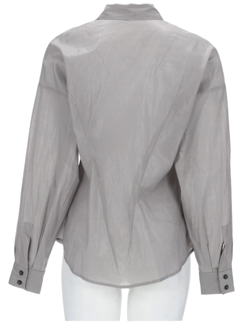 Paloma Wool Semi-Sheer Button-Down Shirt With Classic Collar