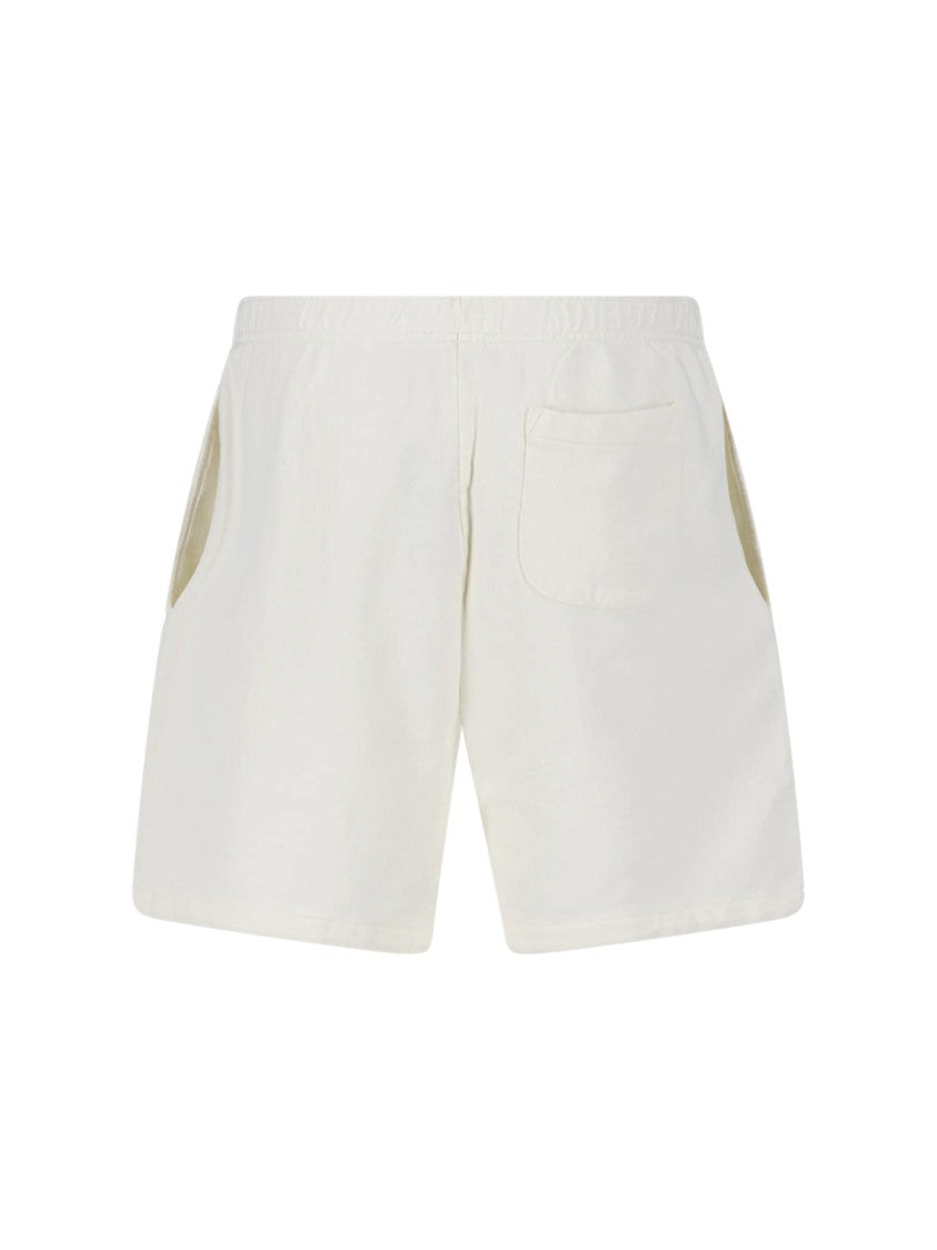 Polo Ralph Lauren Cream Cotton Logo Drawstring Shorts