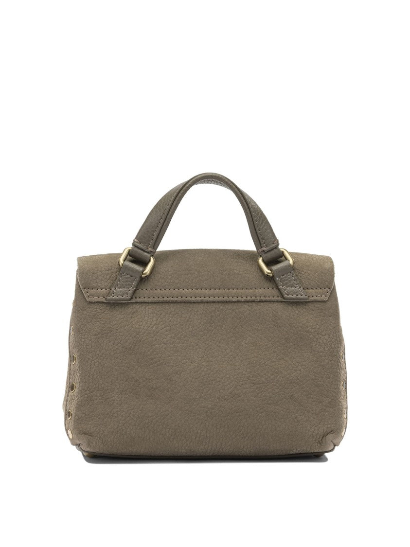 Zanellato Brown Textured Leather Shoulder Bag