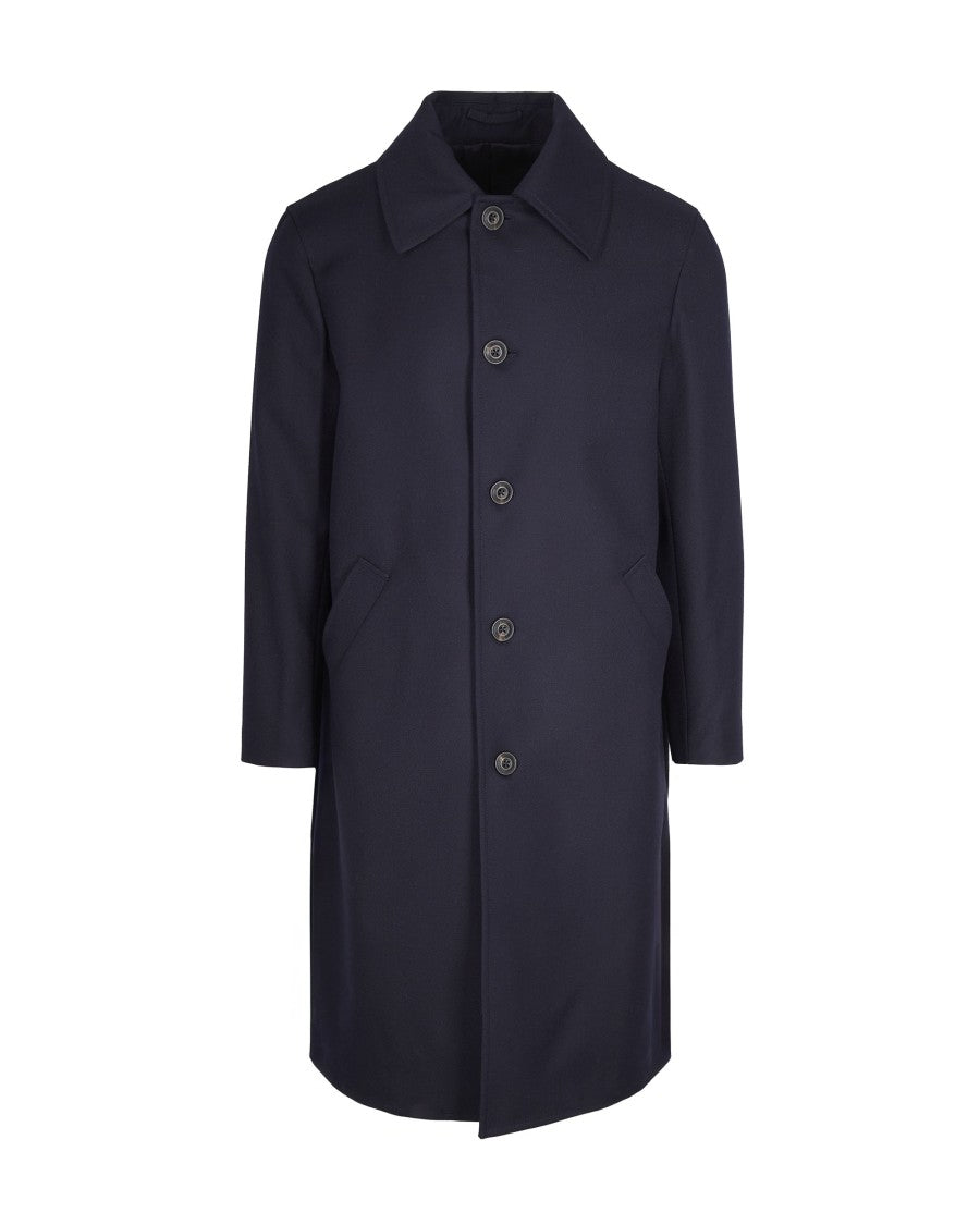 L.B.M. 1911 Blue Virgin Wool Coat