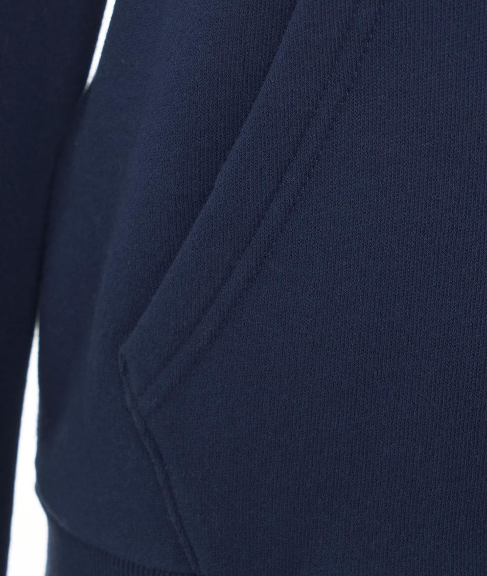 Polo Ralph Lauren Navy Blue Hoodie With Drawstring Hood