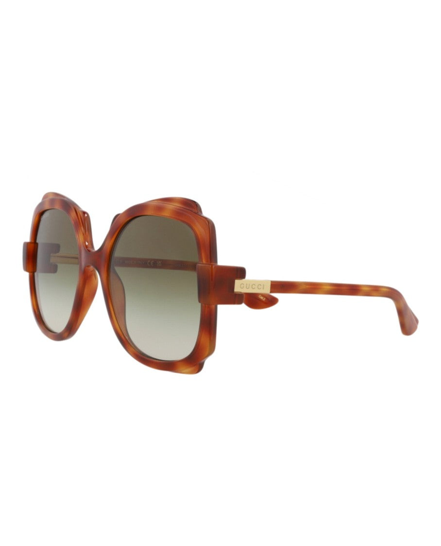Gucci Round-Frame Injection Sunglasses