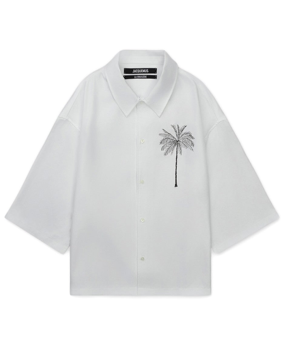 Jacquemus Short-Sleeved Jacquemus Shirt With Embroidered Detail