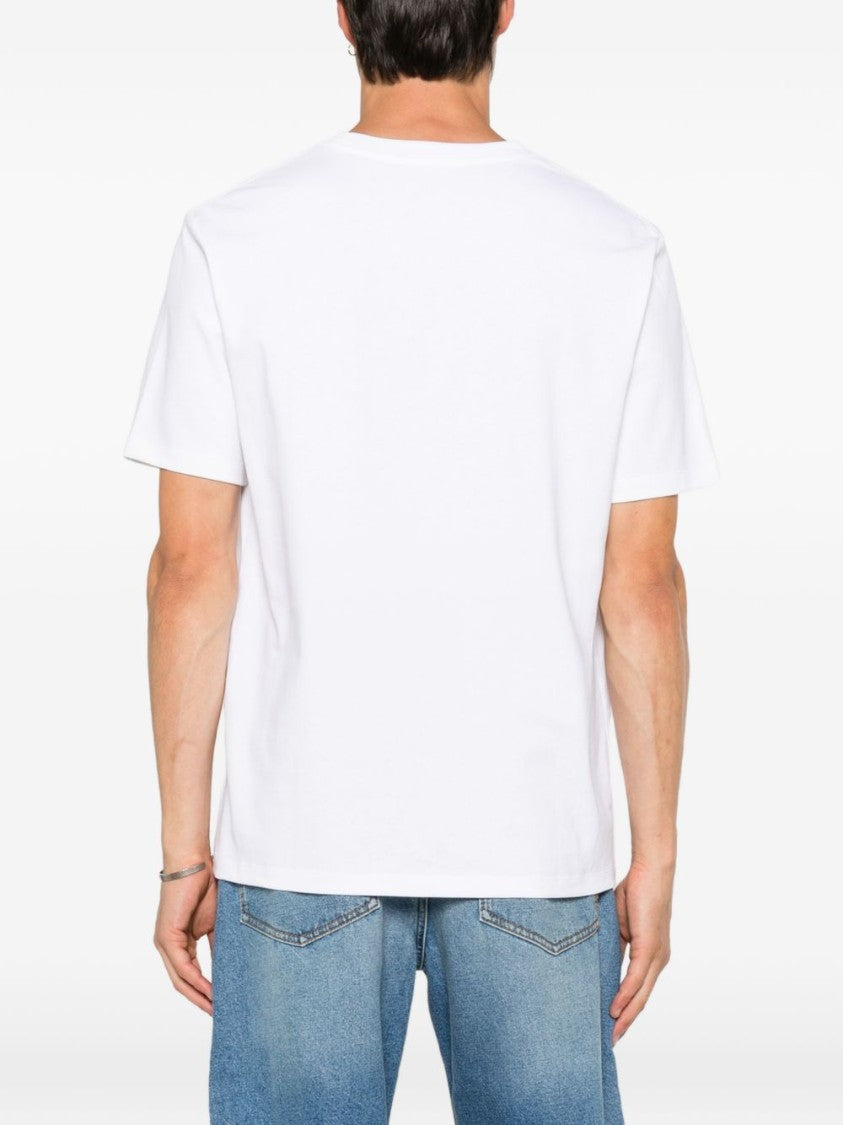 Balmain Quilted Flock Bold Graphic T-Shirt