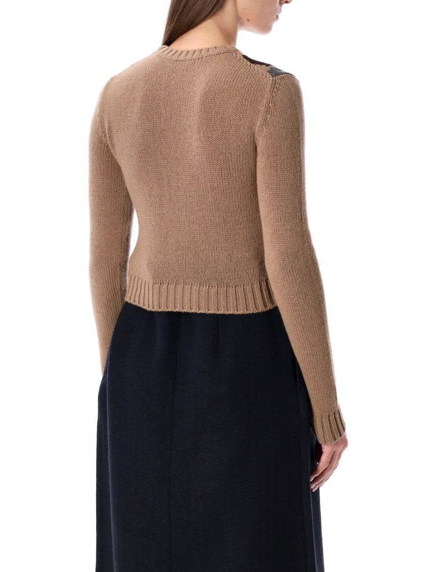 Prada Cashmere Sweater With Argyle Pattern
