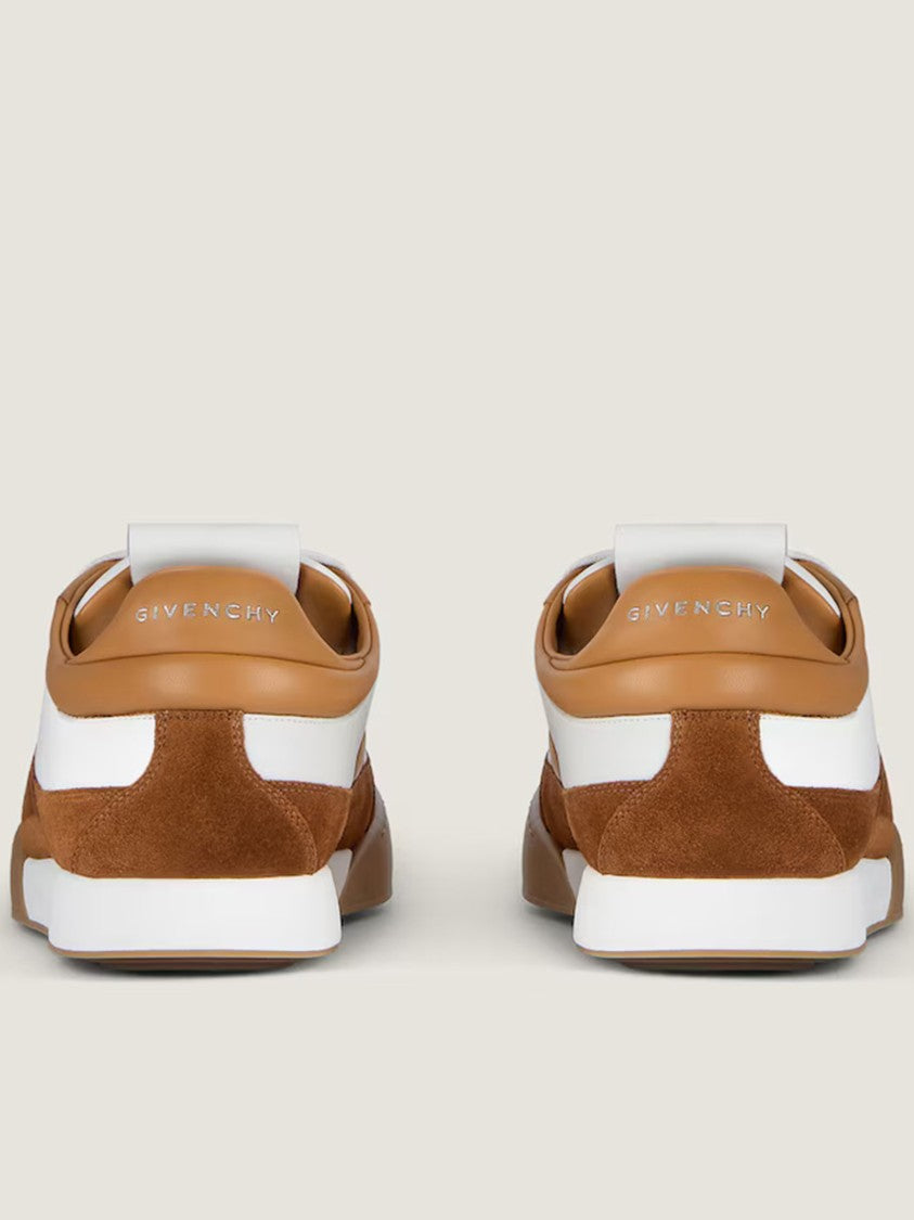 Givenchy Yard Court White Calf Leather Suede Sneakers