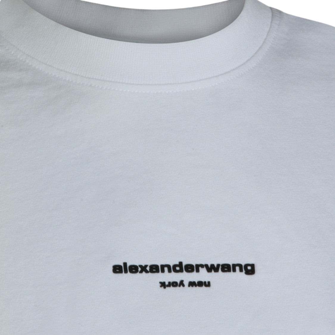 Alexander Wang Short-Sleeve Crew Neck Tee With Logo Detail