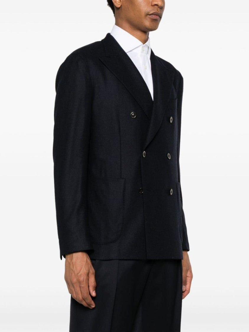 Boglioli Midnight Blue Double-Breasted Jacket