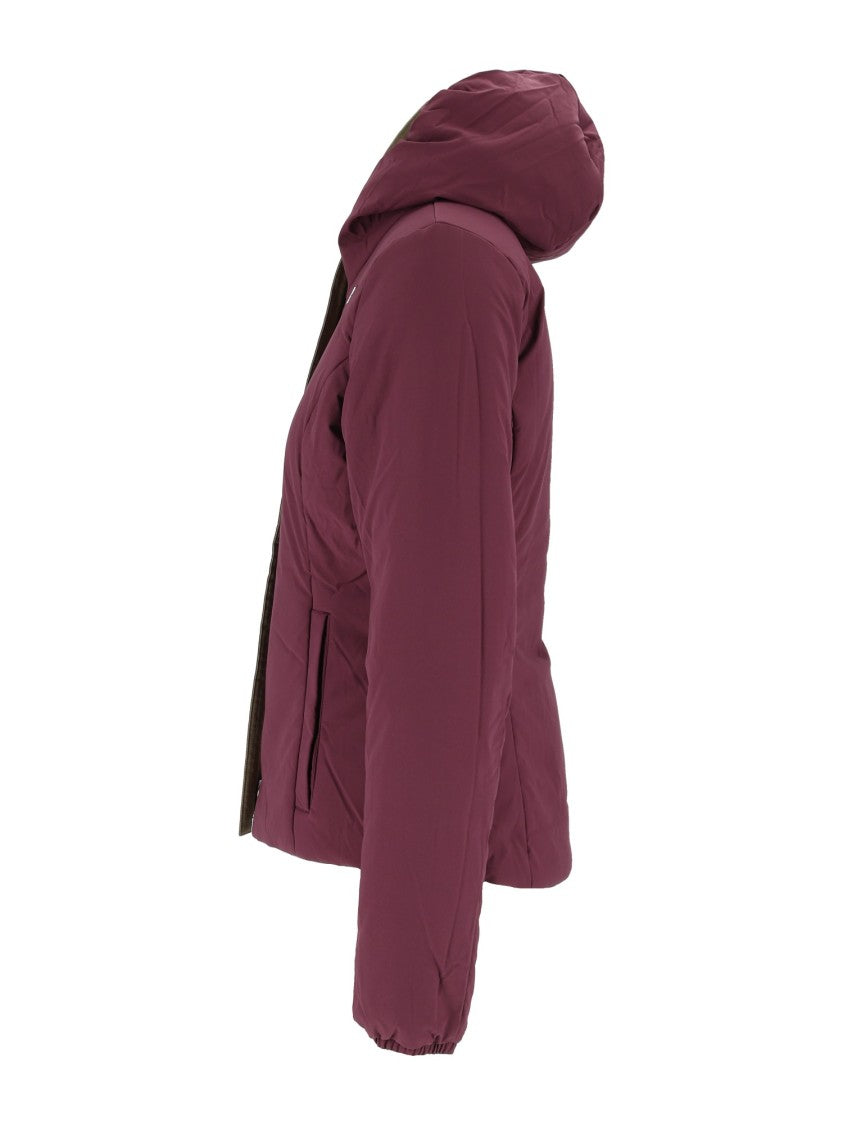K-Way Lily Reversible Short Hooded Down Jacket