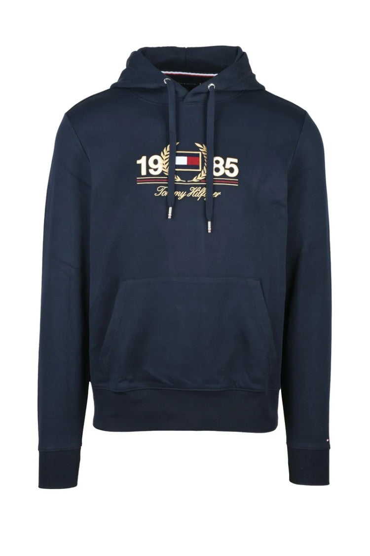 Tommy Hilfiger Blue Cotton Polyester Hoodie