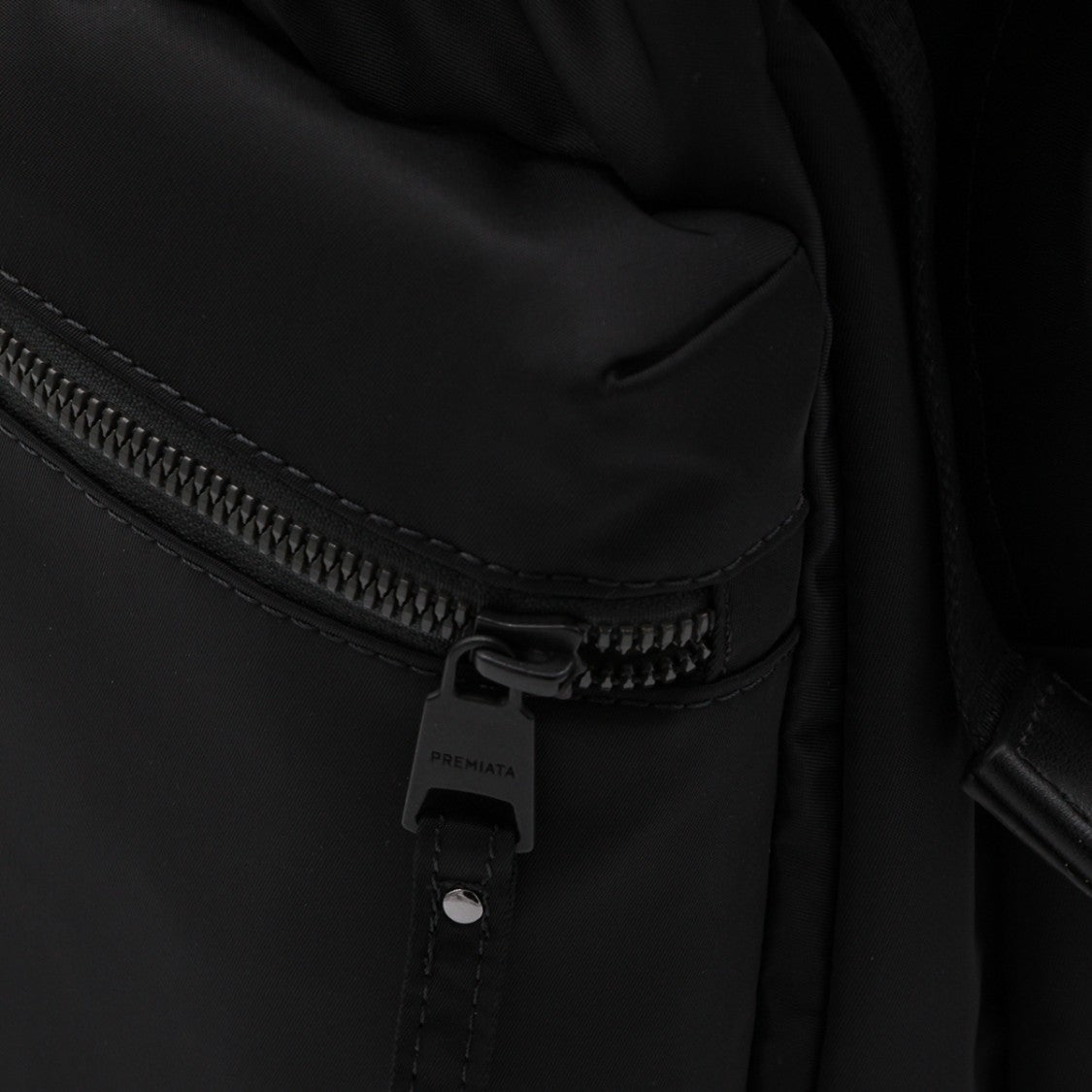 Premiata Structured Black Backpack With Versatile Carrying Options