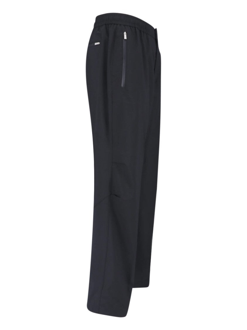 Laminar Black Straight-Leg Wool Blend Laminar Trousers