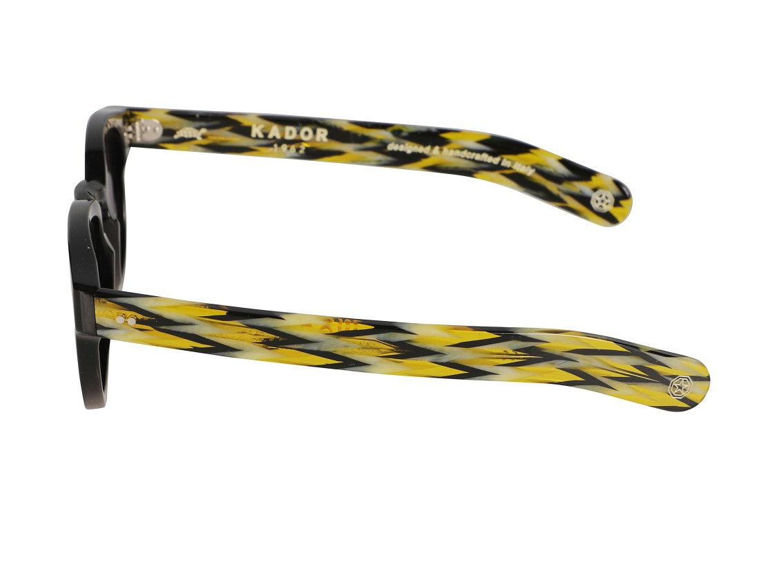 Kador Black Jolly Amerika Square Sunglasses