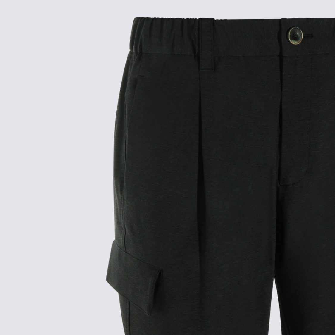 Herno Tailored Straight Leg Trousers With Button Closure And Functional Pockets