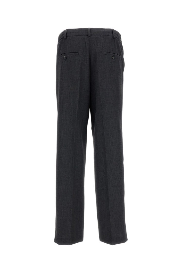 A.P.C. Tailored Anthracite Grey Trousers With Tapered Leg