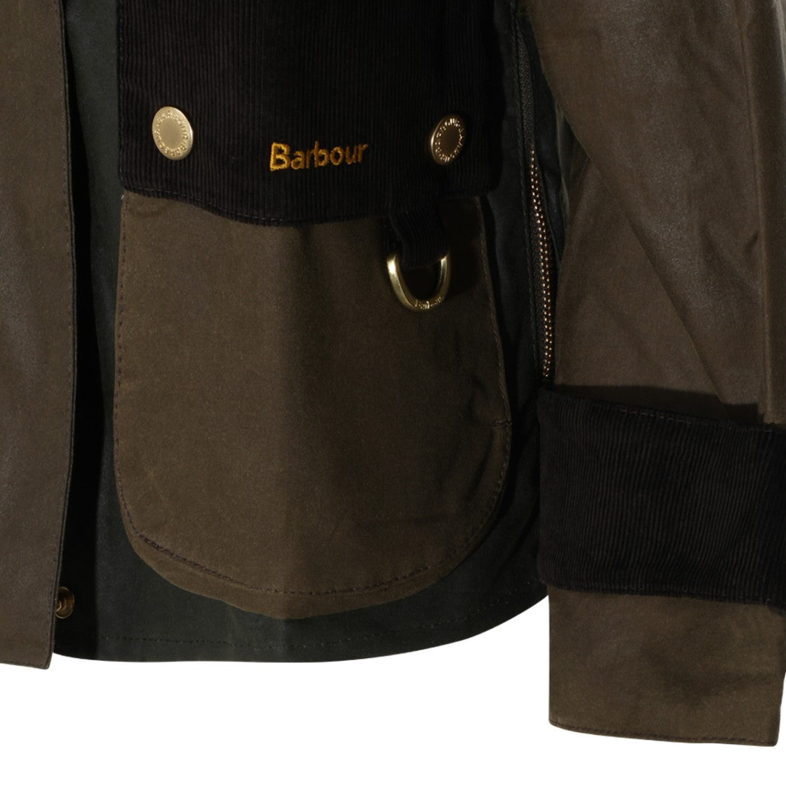 Barbour Two-Tone Corduroy Clasp Jacket