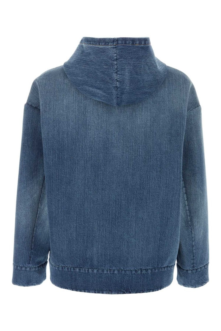 Valentino Garavani Relaxed-Fit Denim Jacket With Hood
