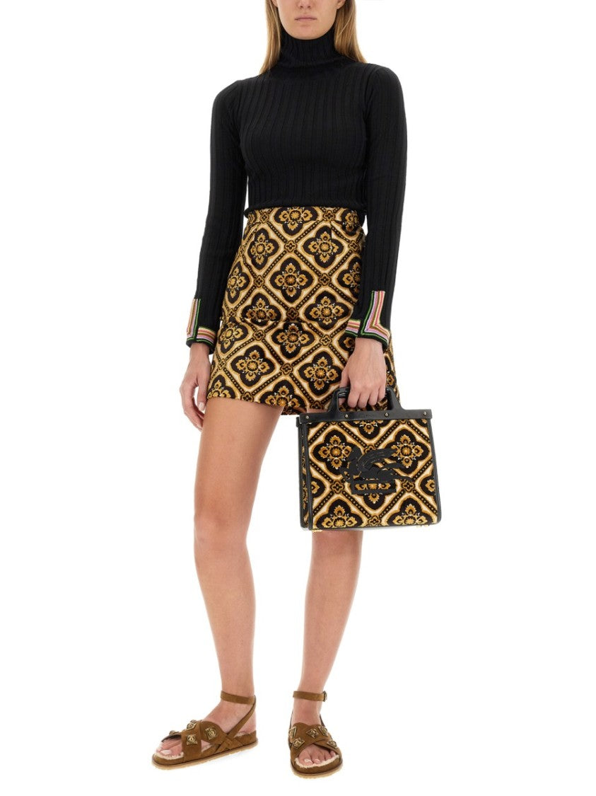 Etro Ribbed Turtleneck Shirt