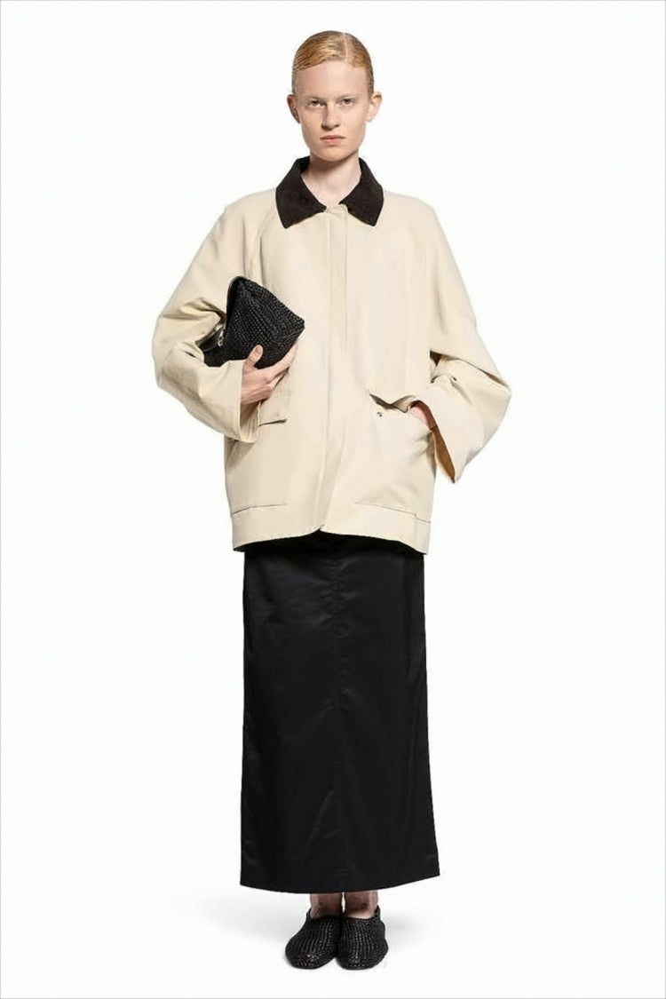 Totême Long Black Skirt With Straight Silhouette