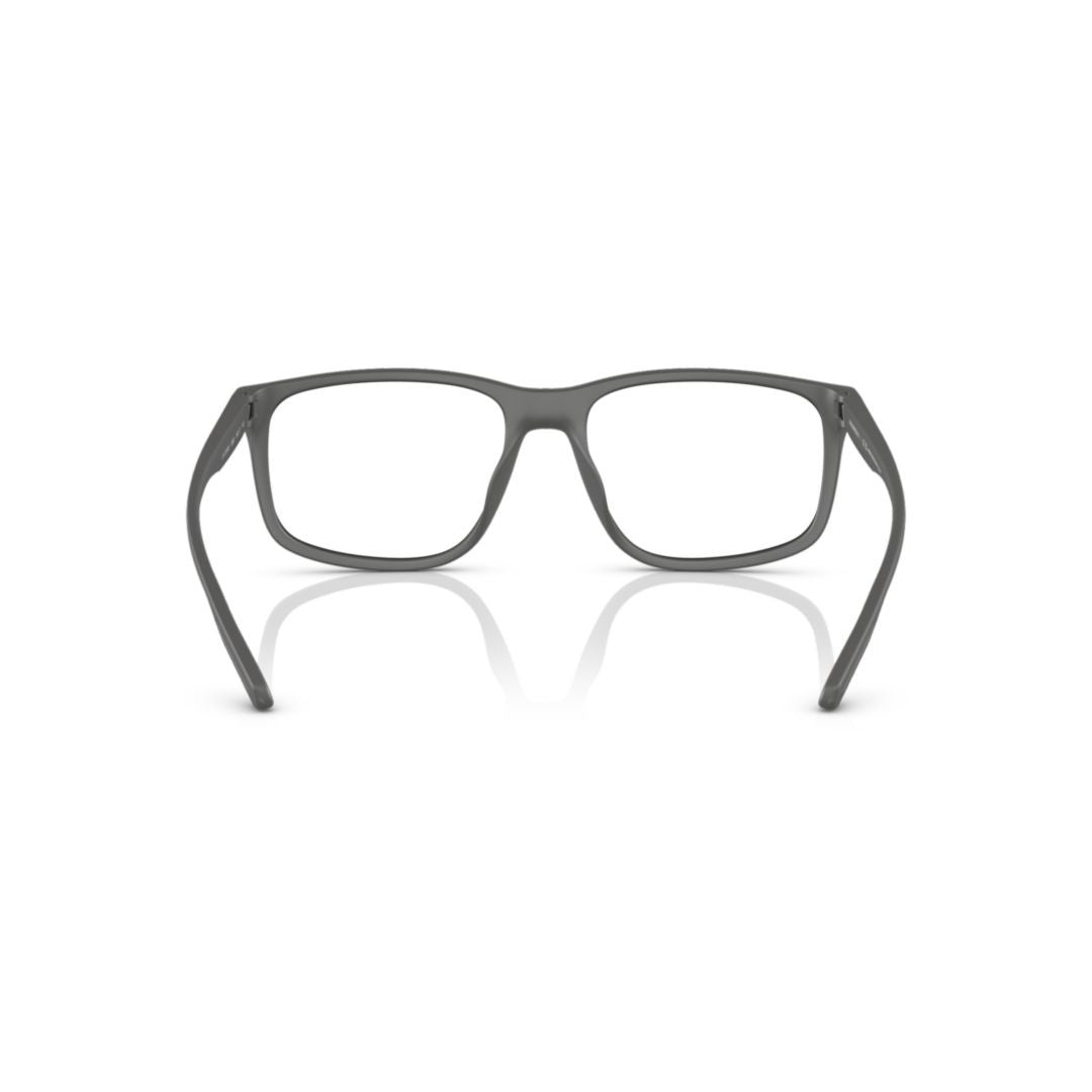 Emporio Armani 3209U Vista Rectangular Matte Finish Eyeglasses With Subtle Blue Accents