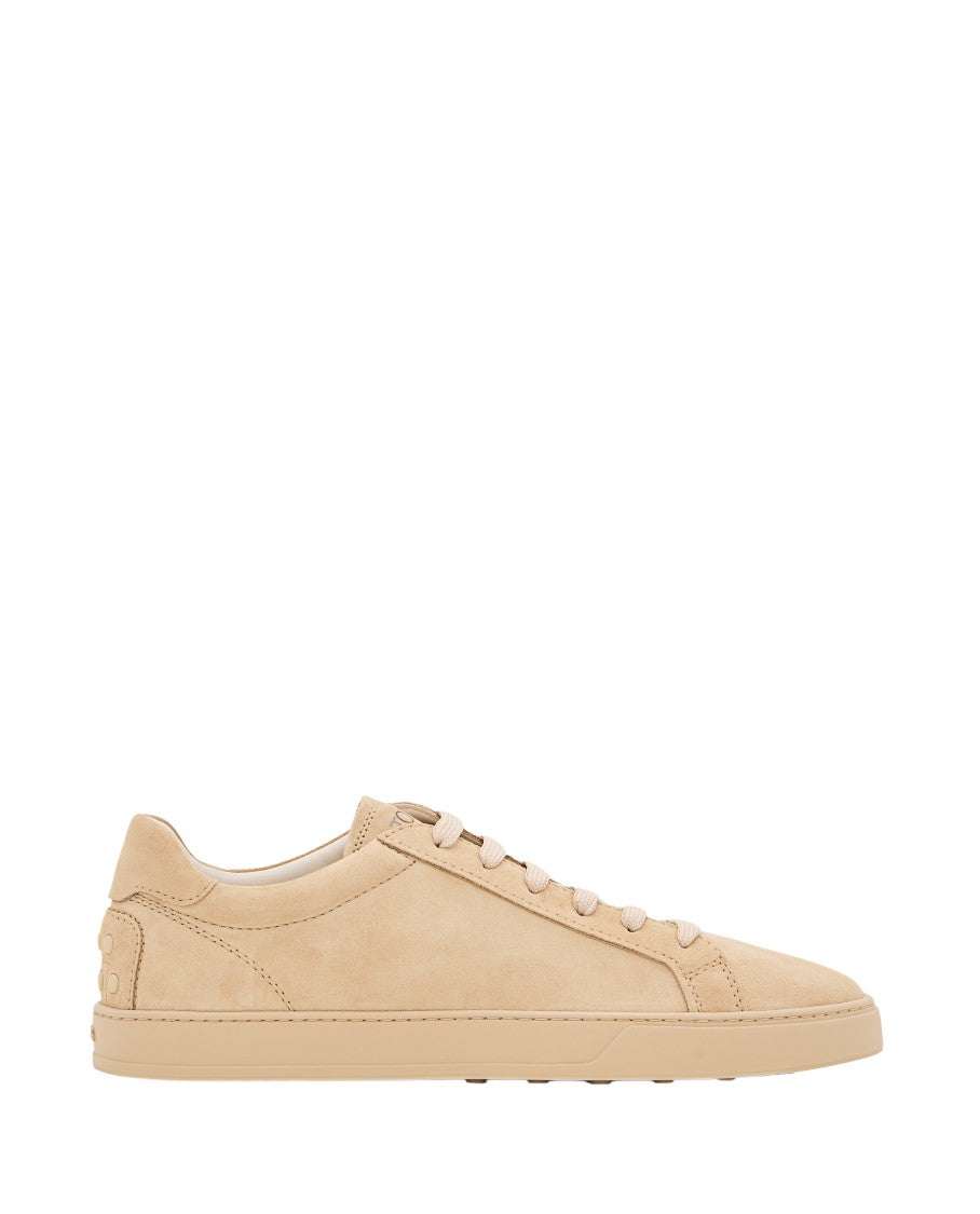 Tod's Beige Suede Sneakers