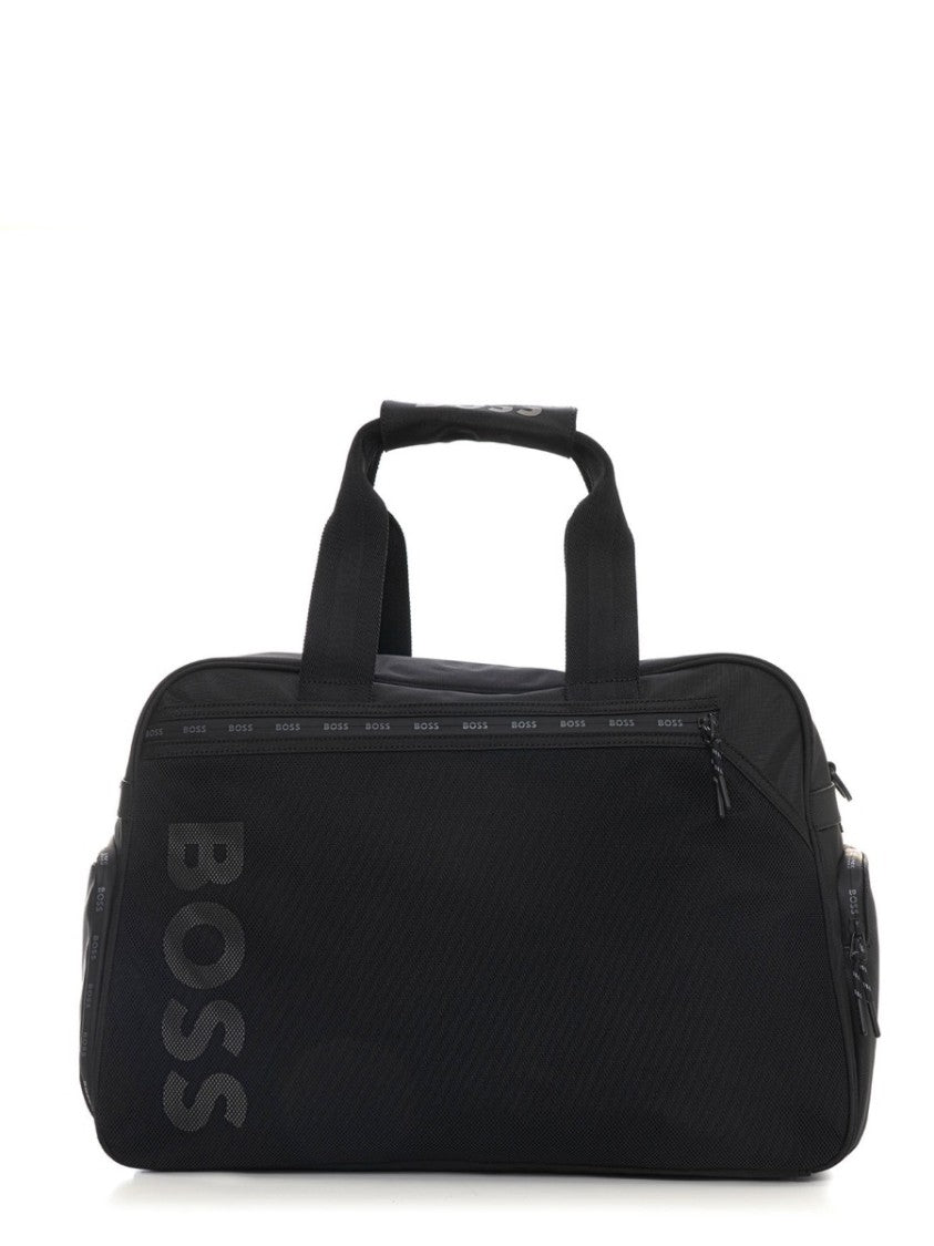 Boss Black Recycled Polyester Logo Duffle Bag