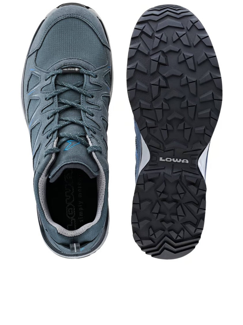 Lowa Low-Profile Lace-Up Shoes With Breathable Overlays And Textured Sole
