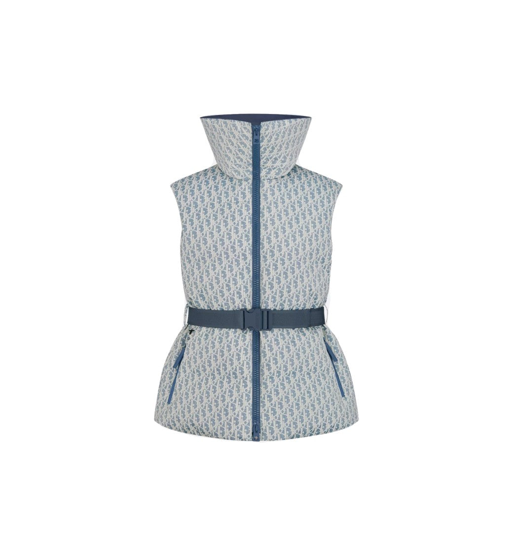Christian Dior Black High-Collared Sleeveless Belted Ski Gilet