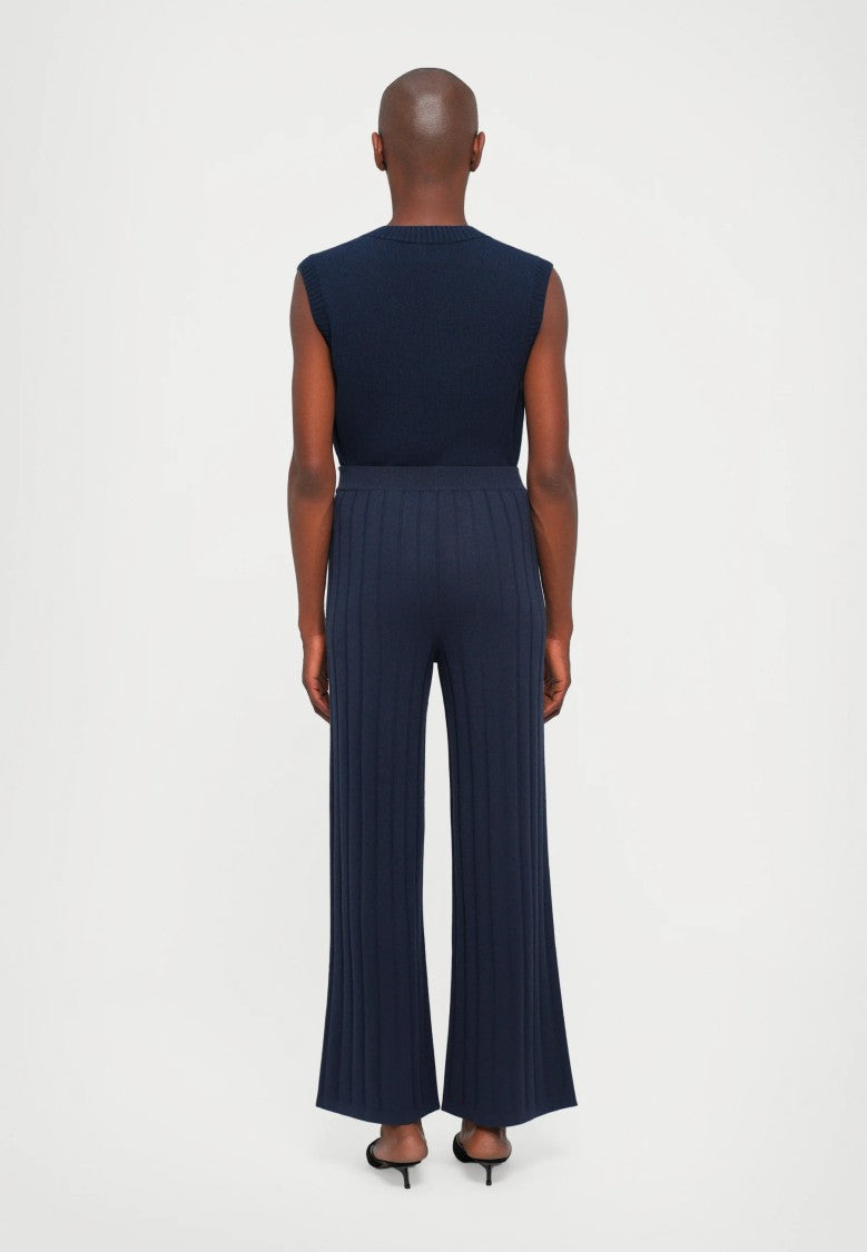 Max Mara Ribbed Wide-Leg Pants With Relaxed Fit
