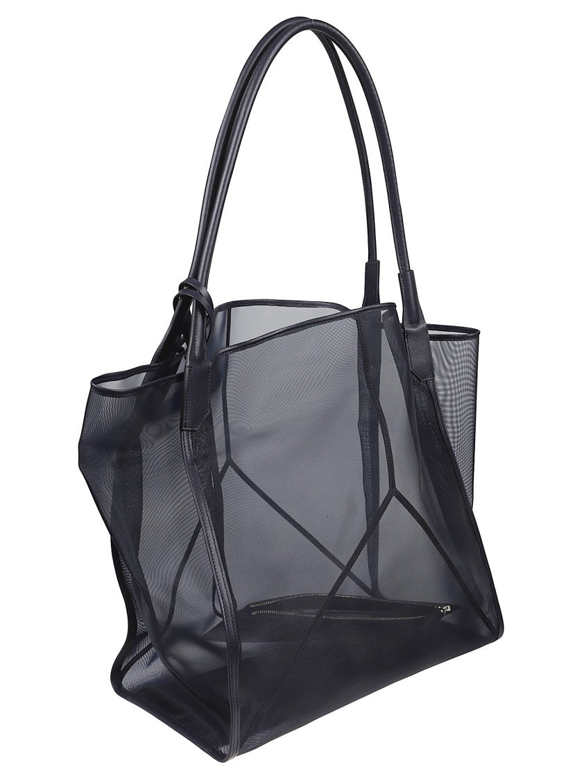 Victoria Beckham Large Victoria Transparent Polyamide Mesh Tote