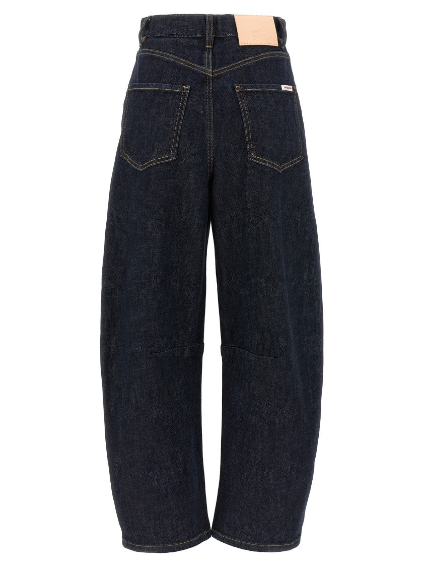 Self-Portrait Indigo Barrel Leg' Jeans