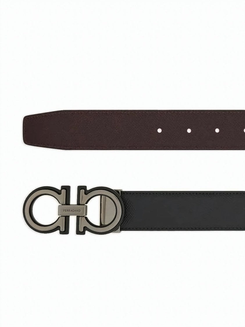 Salvatore Ferragamo Reversible Calf Leather Belt