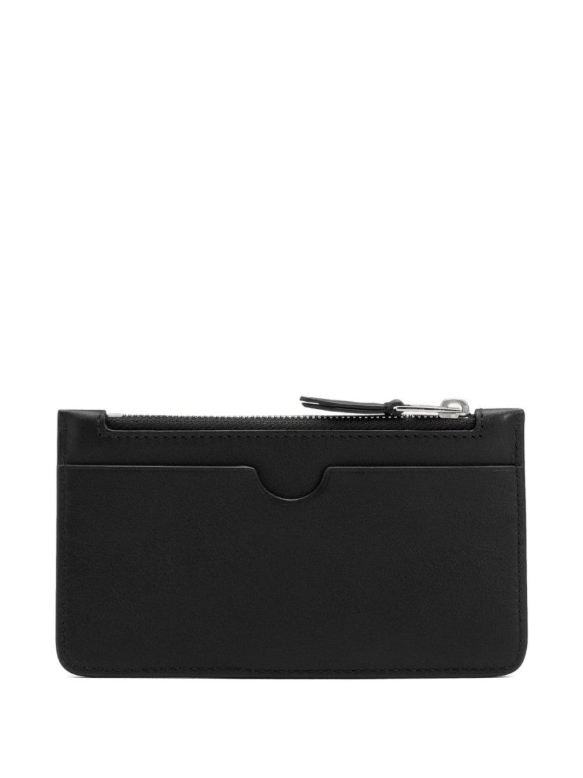 Ami Paris Smooth Black Leather Wallet