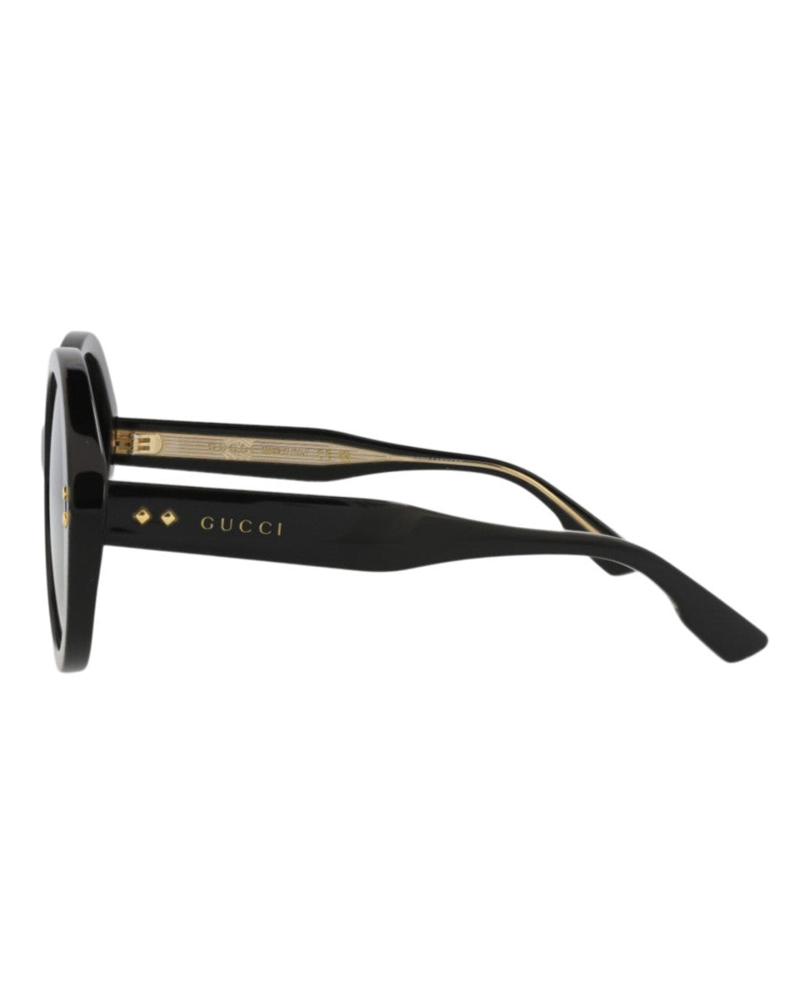 Gucci Round-Frame Acetate Sunglasses