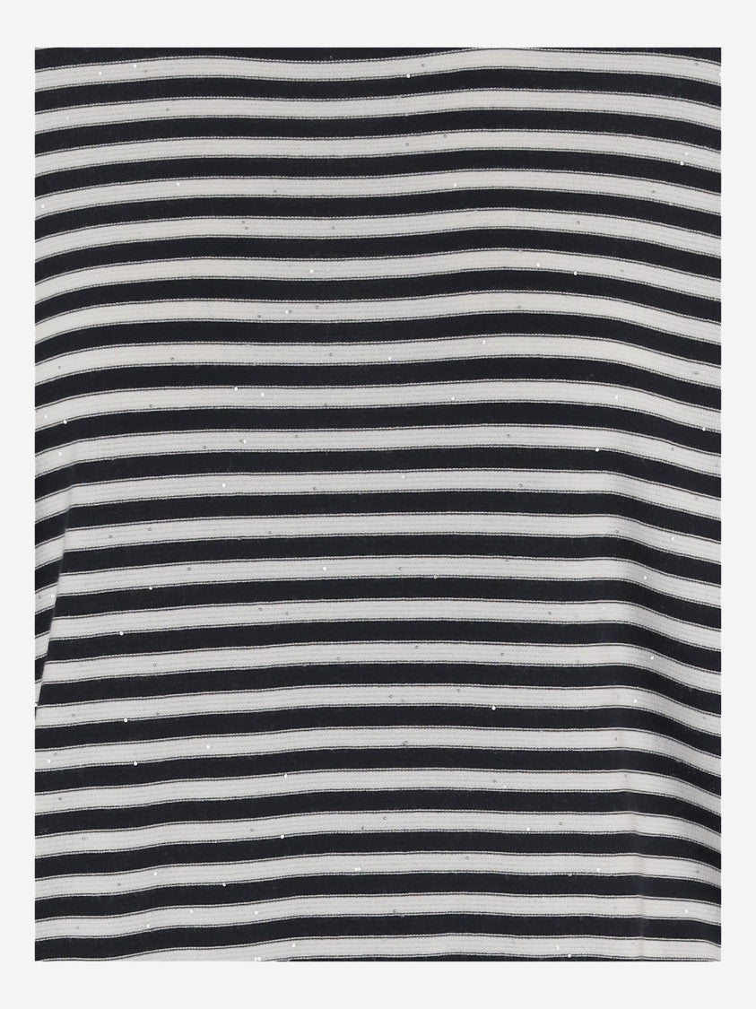 Bruno Manetti Striped Cotton Sweater