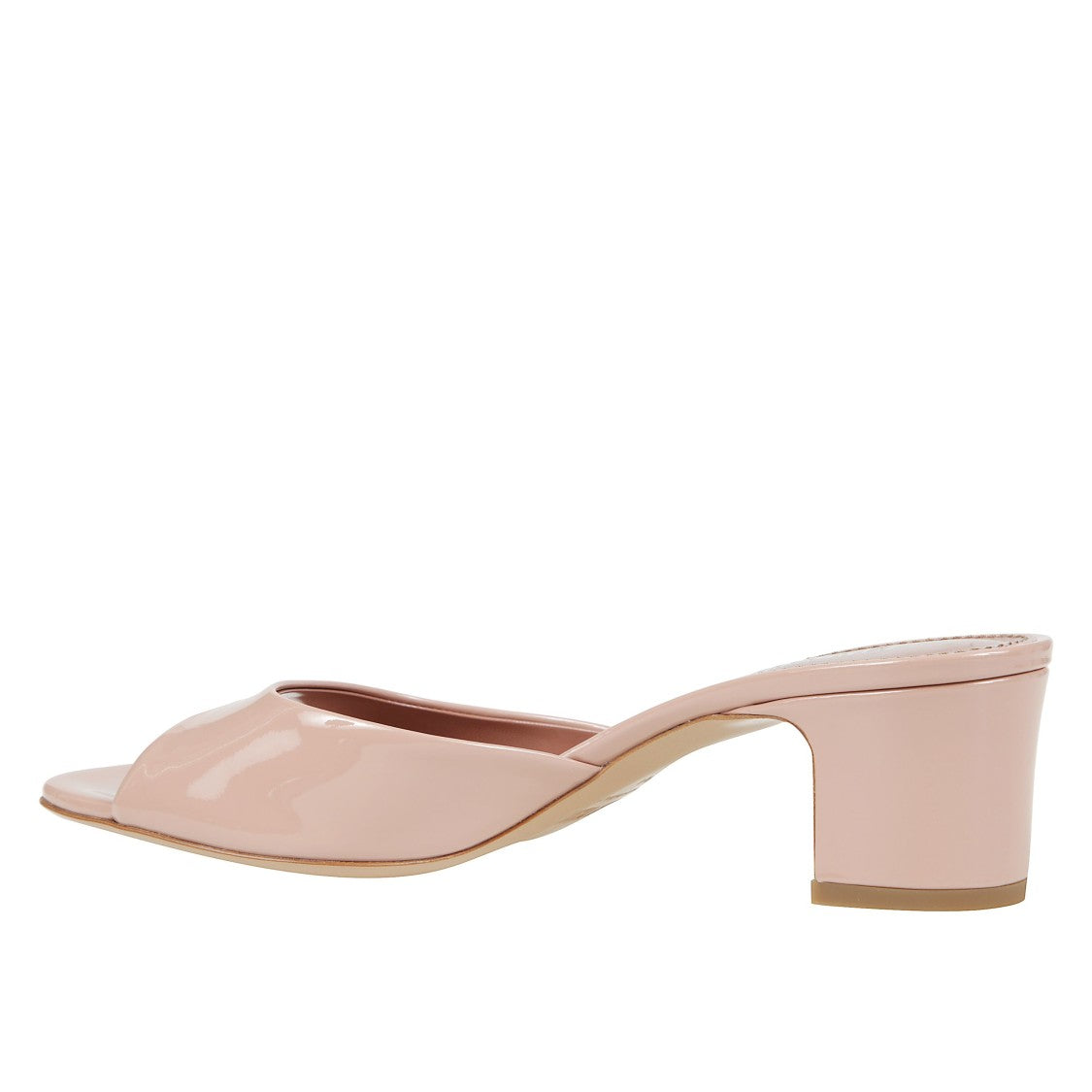Paris Texas Patent Open-Toe Mules