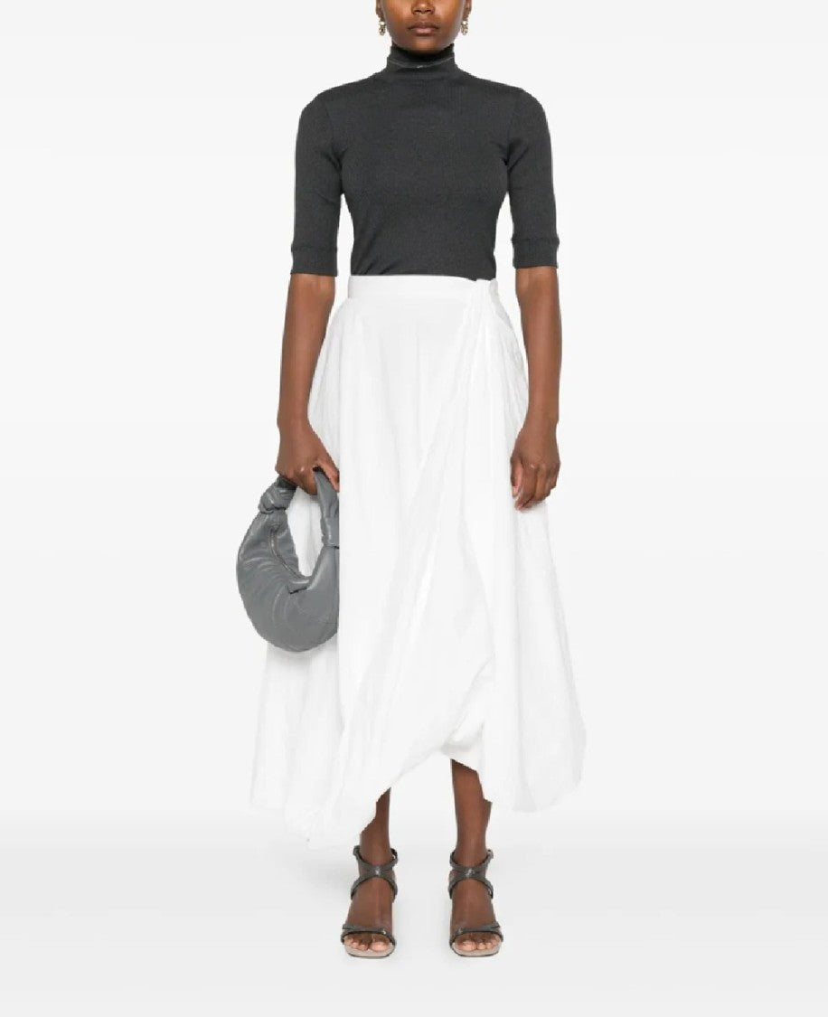 Brunello Cucinelli Short Mock Neck Top