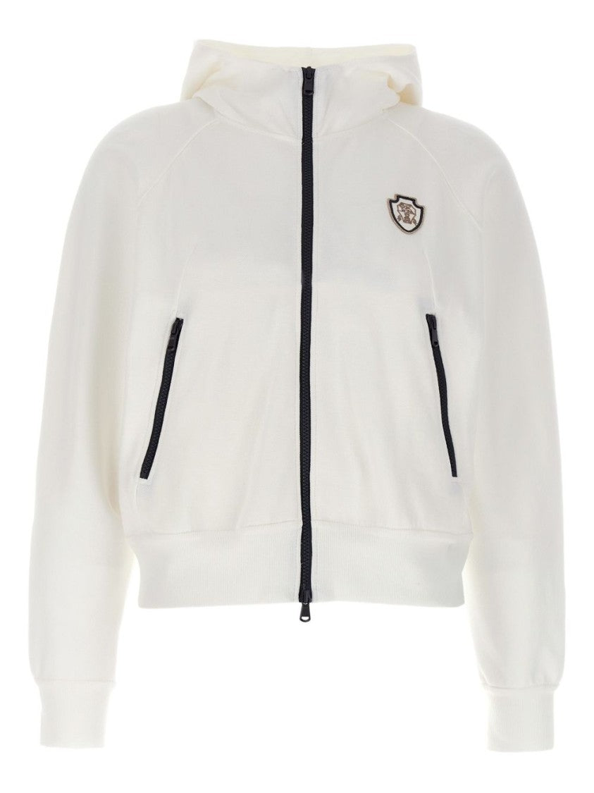 Brunello Cucinelli Zip-Up Hooded Sweater With Ribbed Cuffs