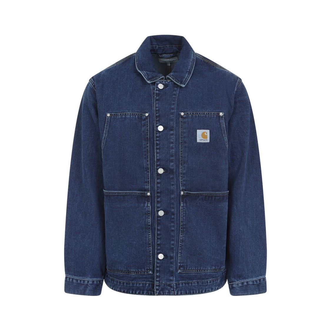 Carhartt Wip Og Double Front Blue Organic Cotton Jacket