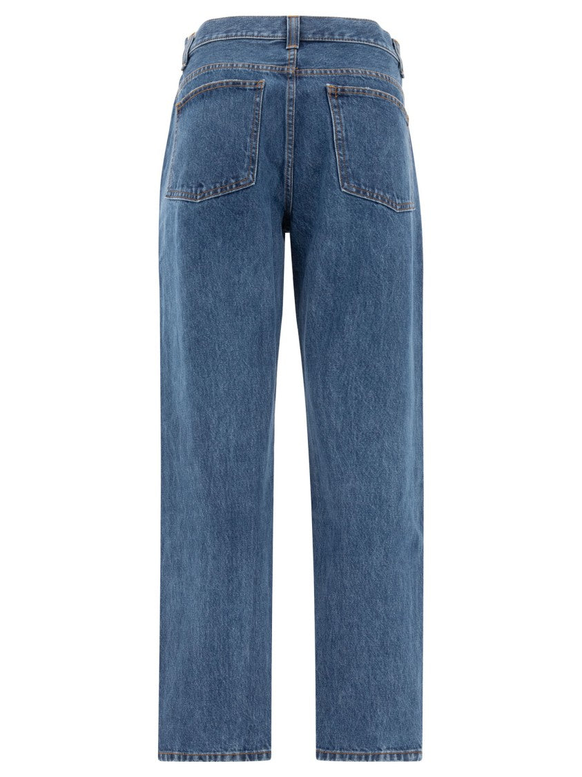 Khaite High-Rise Relaxed Fit Denim Jeans With Five-Pocket Design